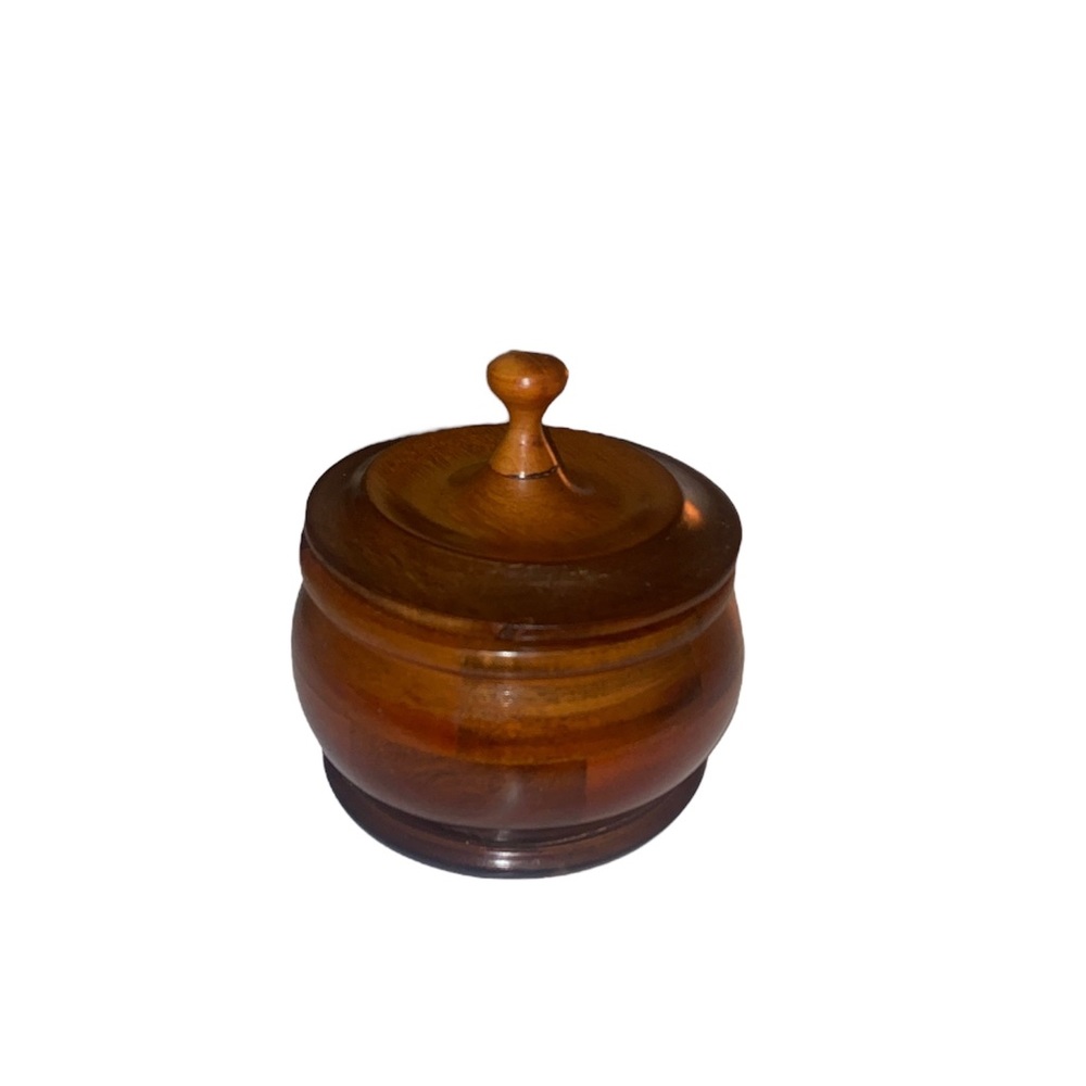 Vintage turned wooden bowl